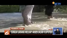 Sungai Lariang jebol, jalur pengubung desa menuju kota di Pasangkayu terisolir.