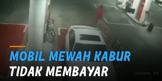 VIDEO: Viral Mobil Mewah Kabur Tidak Membayar Saat Isi Bahan Bakar