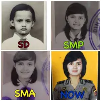 Transformasi Bripda Aisyah | foto : instagram Bripda Aisyah