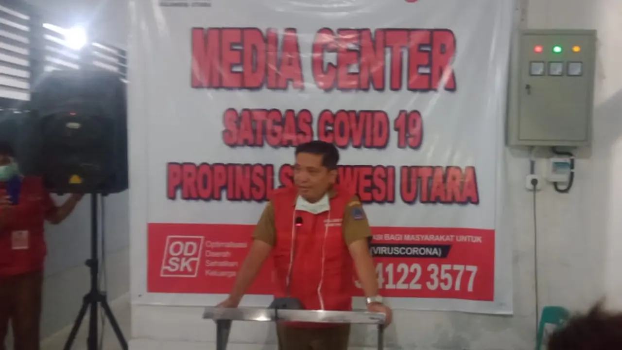 Sekretaris Tim Satgas Covid-19 Provinsi Sulut dr Steaven Dandel.