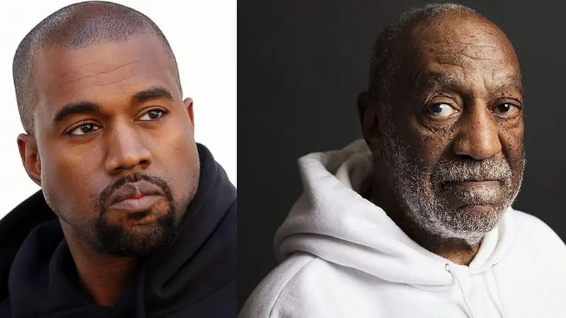 Kanye West (Kiri) dan Bill Cosby (Kanan)