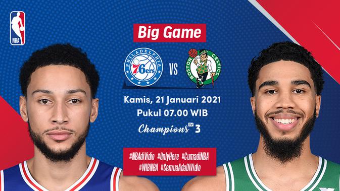 Link Live Streaming Big Game NBA: Sixers Vs Celtics, Kamis ...
