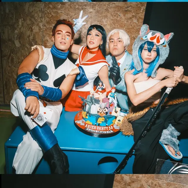 6 Potret Seleb di Ulang Tahun ‘Geng Aries’, BCL Cosplay Jadi Sailor Moon