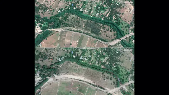 Potret Tepian Sungai Guadalupe Texas Sebelum dan Sesudah Banjir Bandang