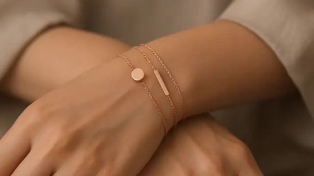 Model Gelang Rose Gold Minimalis