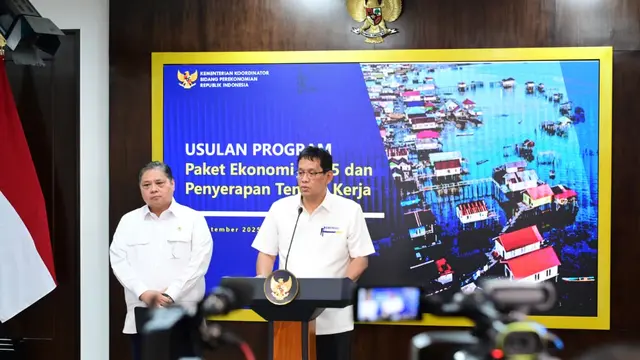 Konfrensi pengumuman paket ekonomi tahun 2025