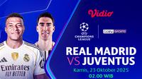 Saksikan Real Madrid vs Juventus eksklusif di Vidio. (dok. vidio.com)