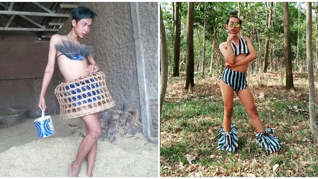 Saingan Mimi Peri, 7 Gaya Fashion Show Ala Pria Boyolali Ini Bikin Elus Dada