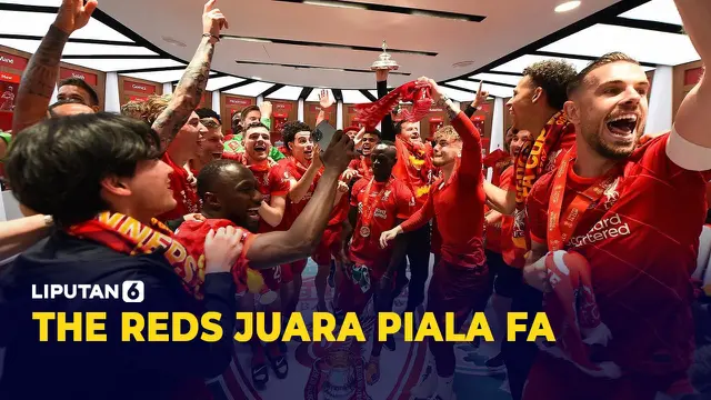 VIDEO: Joget Para Pemain Saat Rayakan Liverpool Juara Piala FA