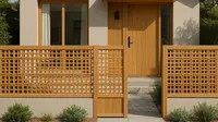 11 Model Rumah Minimalis dengan Pagar Roster yang Tren di 2025, Bikin Fasad Rumah Makin Estetik