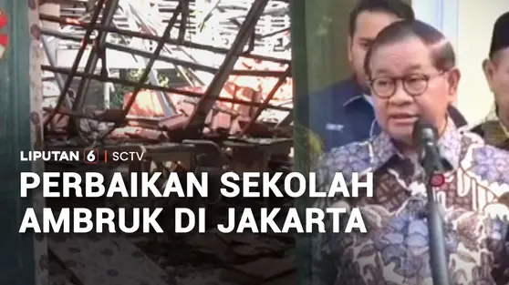 Perbaikan Sekolah Ambruk di Jakarta