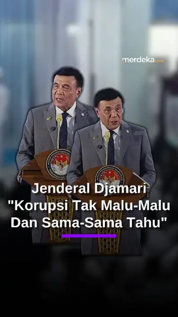 Menko Djamari, Potret Korupsi di RI: Tanpa Malu-Malu, Sama-Sama Tahu!