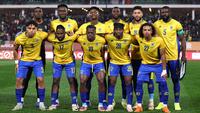 Tim nasional sepak bola Gabon harus menelan nasib pahit setelah tampil buruk di ajang Piala Afrika 2025. (AFP/Franck Fife)