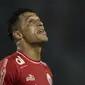 Striker Persija Jakarta, Addison Alves, saat melawan Bhayangkara FC pada laga Liga 1 di SUGBK, Jakarta, Jumat (23/3/2018). Kedua klub bermain imbang 0-0. (Bola.com/Vitalis Yogi Trisna)