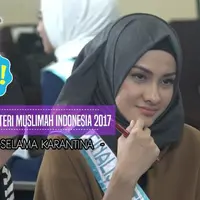 Meiyola Berlina mendapatkan banyak ilmu selama masa karantina Puteri Muslimah Indonesia 2017.