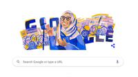 Rasuna Said tampil sebagai Google Doodle 14 September 2022. (Doc: Google)