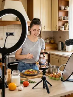 Pembuat Konten Video atau Content Creator(Foto: AI)