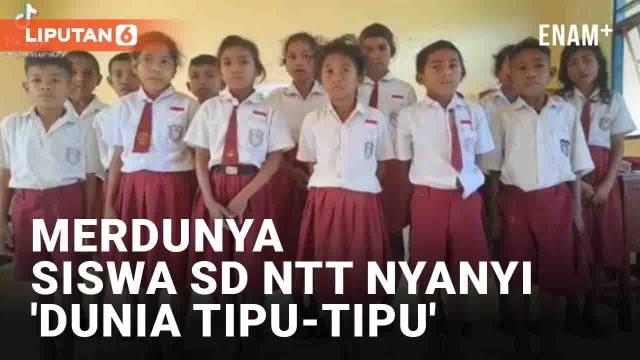 Video aksi bernyanyi oleh siswa SD viral di media sosial. Sejumlah siswa tak beralas kaki tersebut diketahui berasal dari Nusa Tenggara Timur. Mereka menyanyikan lagu 'Dunia Tipu-Tipu karya Yura Yunita dan Donne Maula dengan merdu hingga tuai pujian ...