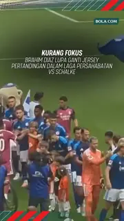 Kurang fokus, Brahim Diaz lupa ganti jersey pertandingan dalam laga persahabatan lawan Schalke