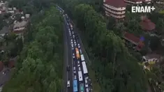 Di awal pekan tahun 2017 lalu lintas menuju kawasan Puncak padat. Kepadatan sudah terjadi dari jalan tol Jagorawi menuju kawasan Gadog