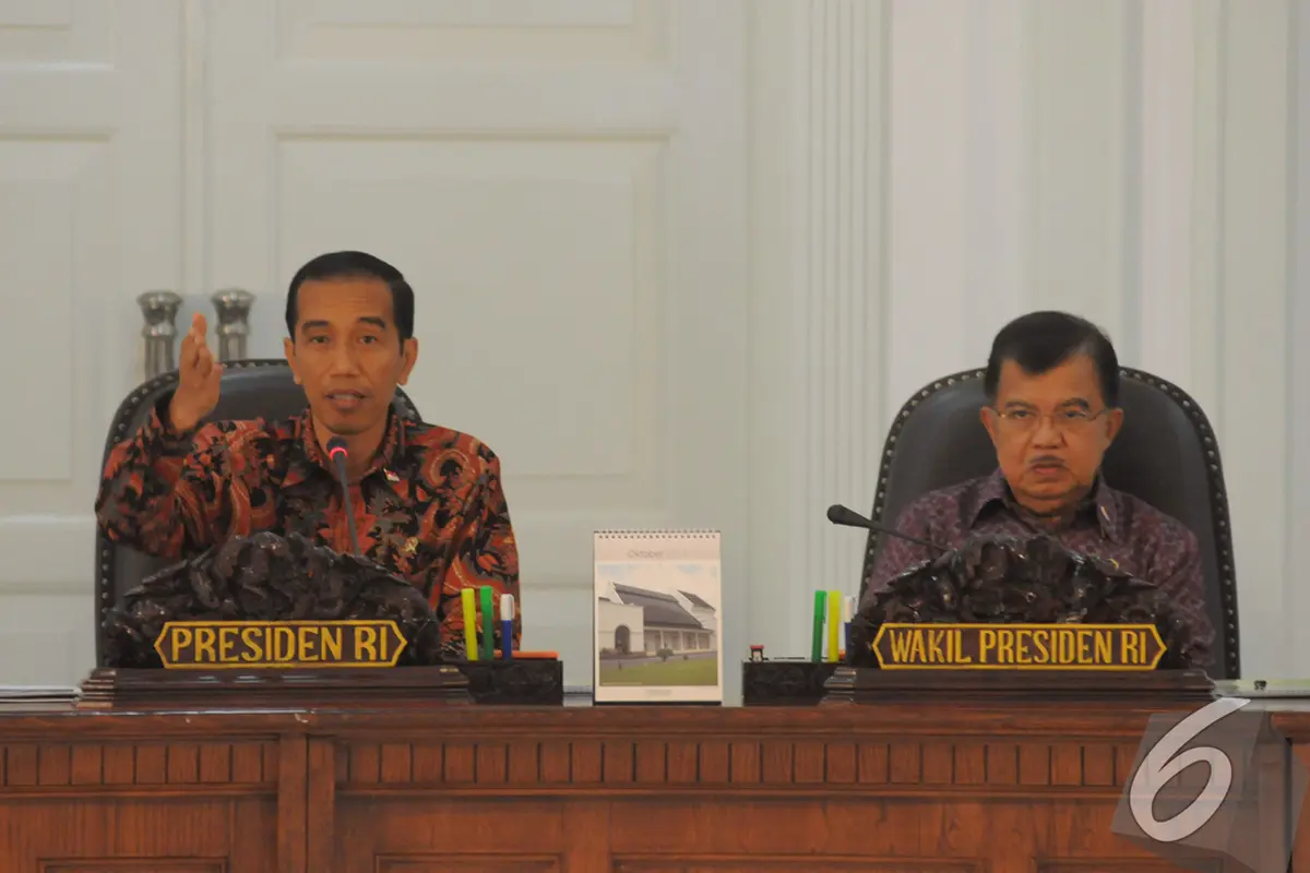 Sidang Perdana Kabinet Kerja Jokowi-JK