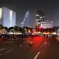 Aksi unjuk rasa bertajuk bela Palestina di Patung Kuda Arjuna Wiwaha, Jakarta Pusat.berakhir pada Minggu petang (9/6/2024). (Liputan6.com/ Ady Anugrahadi)