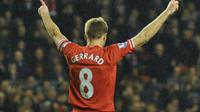 Kapten Liverpool Steven Gerrard (AFP/Paul Ellis)