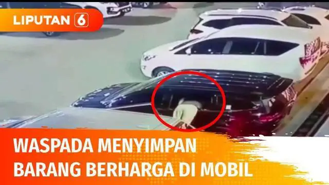 VIDEO: Viral, Pencurian Modal Nekat, Pecahkan Kaca Mobil Demi Ambil Laptop