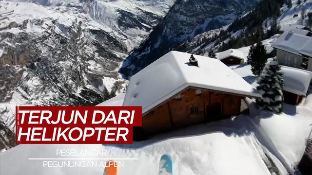 Berita Video Aksi Keren Peselancar di Pegunungan Alpen Ini Mengundang Decak Kagum