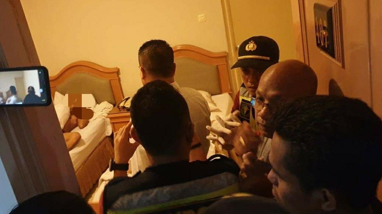 Caleg terpilih asal Kolaka Utara yang ditemukan tewas dalam kamar hotel di Kota Makassar, Sulawesi Selatan, Minggu (23/6/2019).(Liputan6.com/Ahmad Akbar Fua)