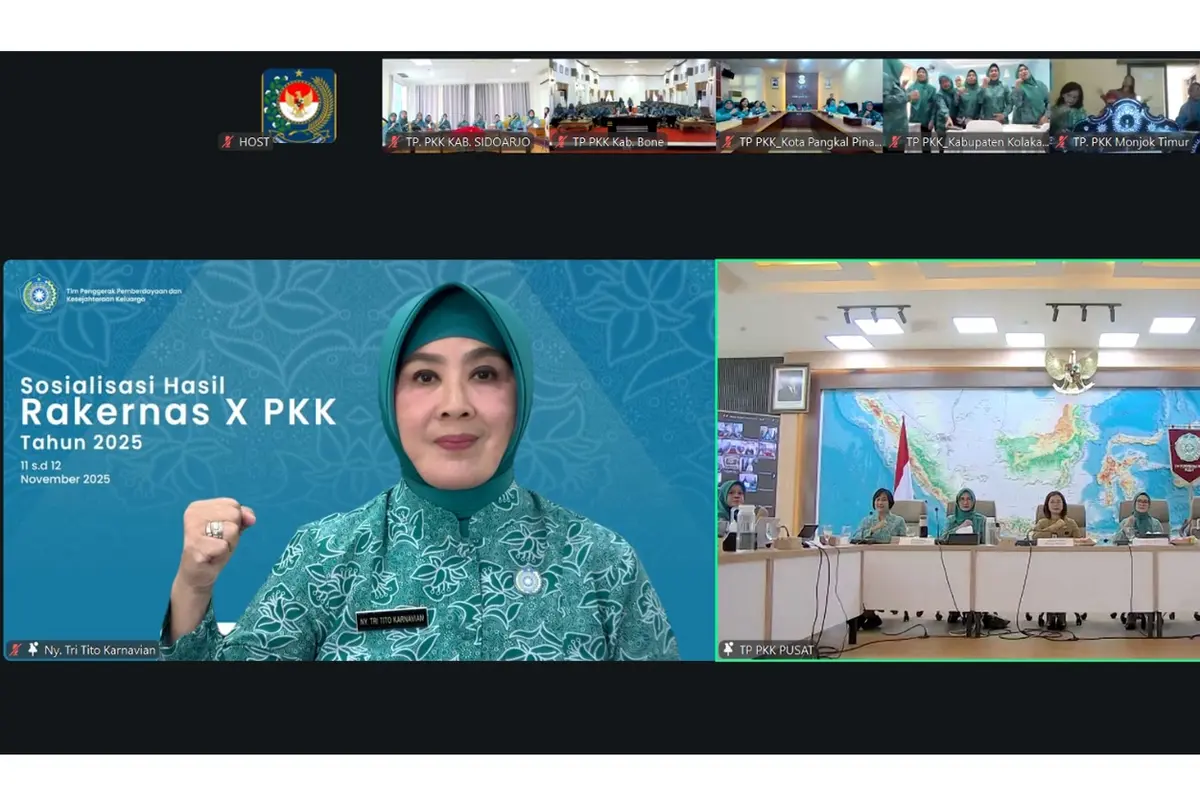 Konsistensi Jadi Kunci: Ketum TP PKK Dorong Penyelarasan Hasil Rakernas X 2025
