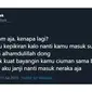 Khayalan Cewek Saat Pacarnya Masuk Surga Ini Malah Bikin Emosi (sumber:Twitter/@jek___)