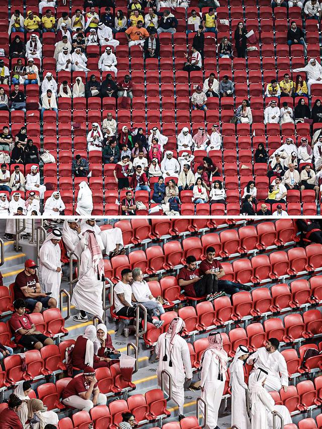 Bangku Penonton Saat Pertandingan Equador.