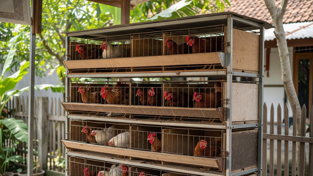 6 Desain Kandang Baterai Ayam Petelur Modal Minim, Solusi Efisien untuk Peternak Pemula