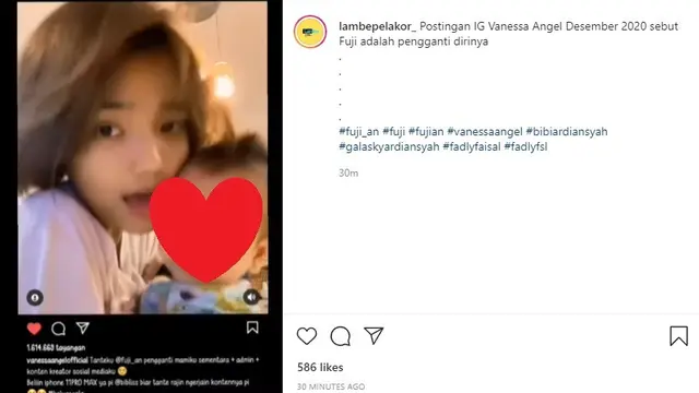 Vanessa Angel (Foto: Instagram/@lambepelakor_)