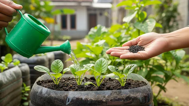 Cara Menanam Bayam di Galon Bekas yang Mudah untuk Ketahanan Pangan
