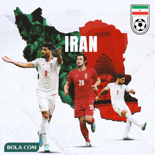 Timnas Iran - Mehdi Taremi, Sardar Azmoun, Alireza Jahanbakhsh