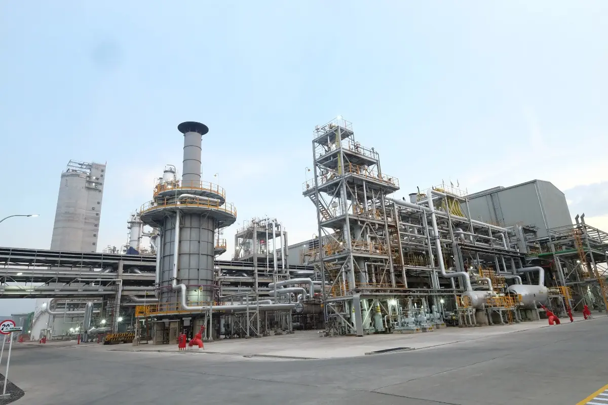 Salah satu pusat produksi Petrokimia Gresik. (Dian Kurniawan/Liputan.com)