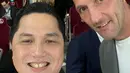 Seperti diketahui, Erick Thohir pernah menjadi presiden Inter Milan. Keterikatan emosional karena Inter Milan membuat Erick Thohir bak seperti keluarga dengan Marco Materazzi. Materazzi merupakan legenda dari Inter Milan. (Liputan6.com/IG/erickthohir)