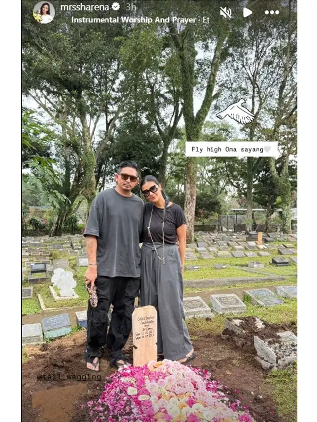 6 Potret Kenangan Sharena Delon dan Nenek Tercinta, Meninggal di Usia 101 Tahun