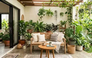 7 Model Teras Rumah yang Sejuk dengan Tanaman Hias Daun, Bikin Betah Bersantai Tanpa Renovasi Besar