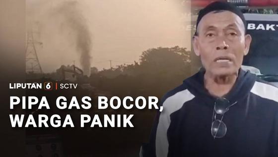 Pipa Gas Bocor Menyemburkan Asap Putih Bikin Warga Panik