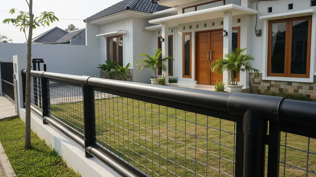 Pagar Rumah dari Pipa PVC