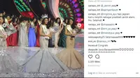 Mengalahkah 33 finalis lainnya, Alya Nurshabrina berhasil meraih gelar Miss Indonesia 2018. (Foto: Instagram/ @sariayu_mt)