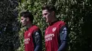 Laga yang nantinya akan berlangsung di Lisbon, Rabu (4/2) WIB tersebut juga akan menjadi reuni bagi penyerang Arsenal Viktor Gyokeres. (AFP/Glyn Kirk)