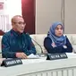 Ketua Komisi Pemilihan Umum (KPU) Hasyim Asy'ari menyatakan 11 panelis debat calon wakil presiden (cawapres) sudah berada di Jakarta, Kamis (21/12/2023). (Liputan6.com/Fachrur Rozie)
