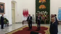 Presiden Jokowi bertemu Presiden Federasi serikat Mikronesia (Liputan6.com/Hanz Jimenez))