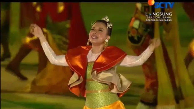 Rossa dalam Opening Ceremony Asian Games 2018