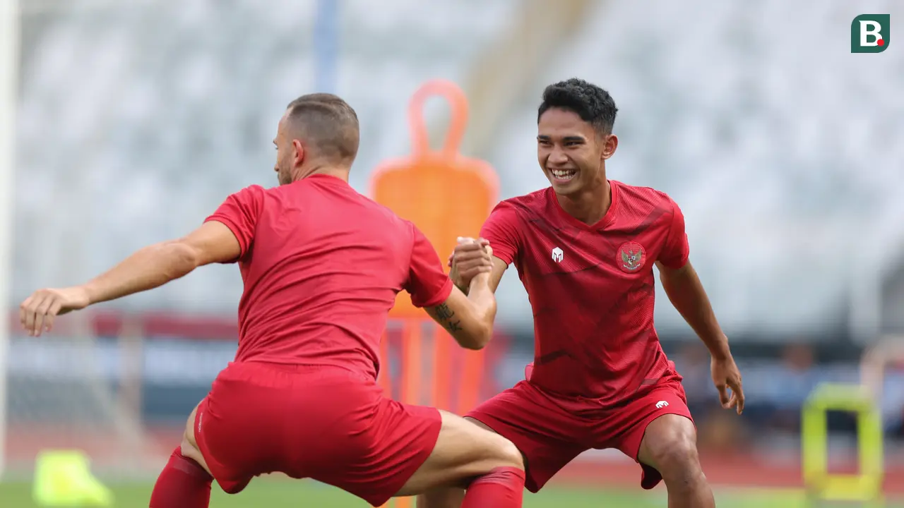 Latihan Timnas Indonesia Jelang Laga Perdana Melawan Kamboja di Piala AFF 2022
