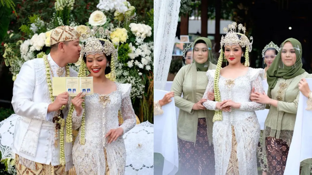 Potret Akad Nikah Yura Yunita dan Donne Maulana